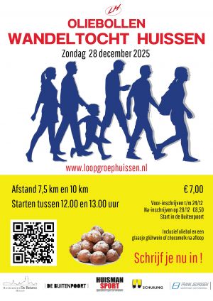 Oliebollen wandeltocht Huissen