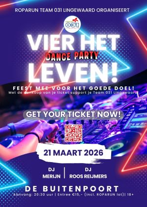 Roparun team 031 Lingewaard, "Vier het leven "dance party!